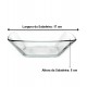 Saladeira 688ml 17cm Quadrada Fiore Em Vidro